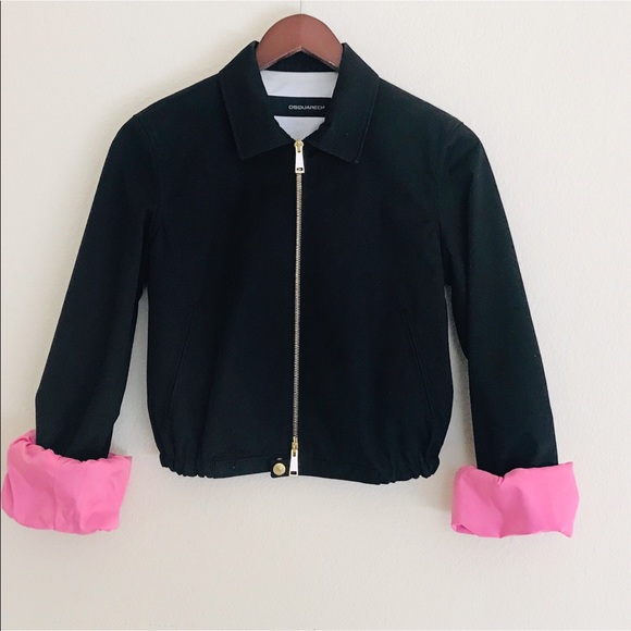 DSQUARED Jackets & Blazers - Dsquared2 Black Zip Up Jacket SZ 2